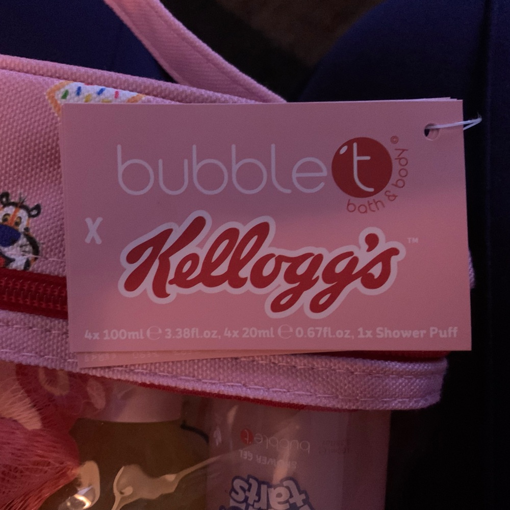 Bubble t bath and body Kelloggs purchase today comes with free gift from me!😊